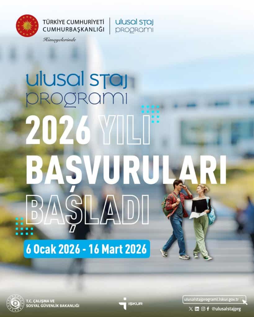 2026 Yılı Ulusal Staj Programı Başladı!