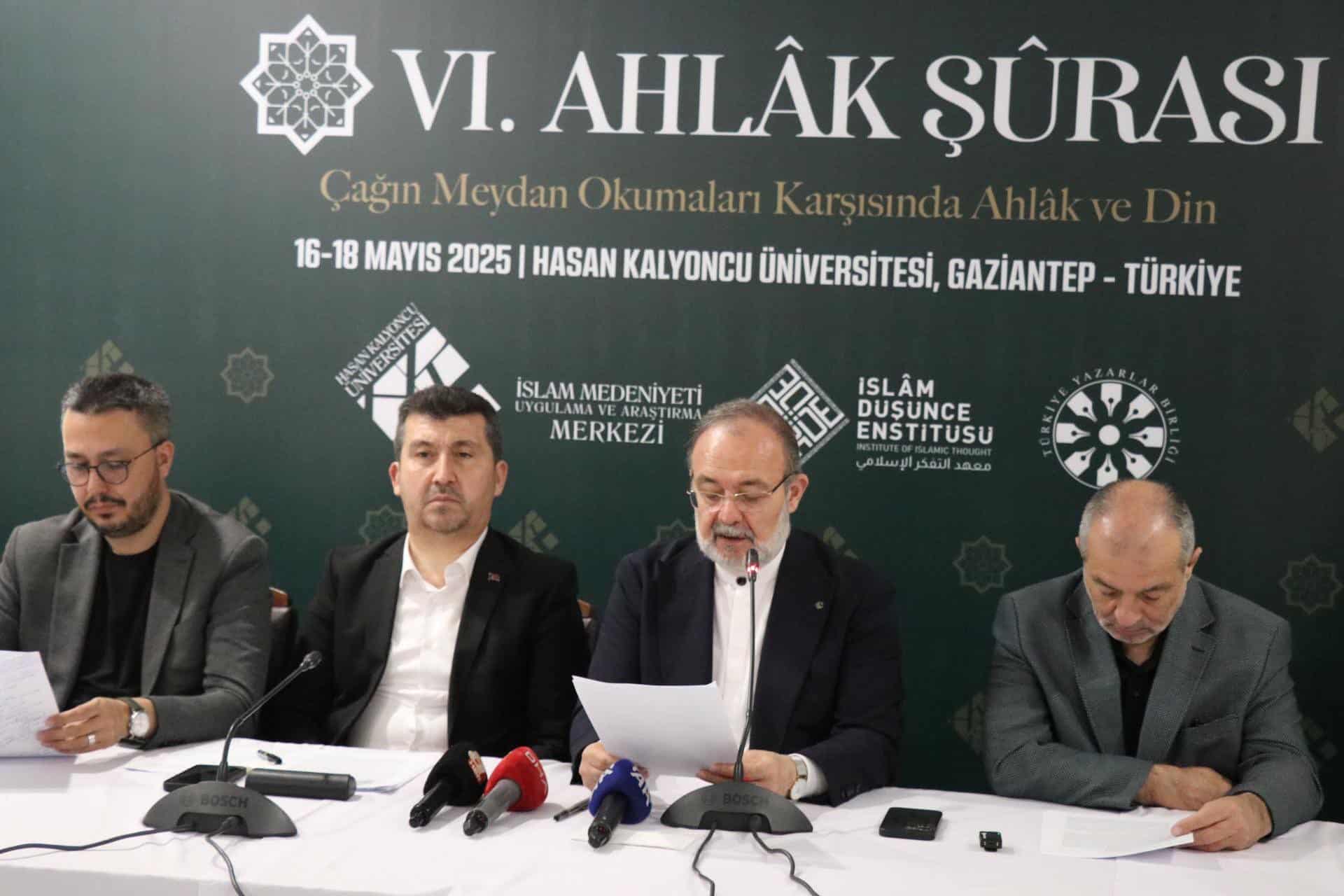 VI. Ahlâk Şûrası Sonuç Bildirgesi